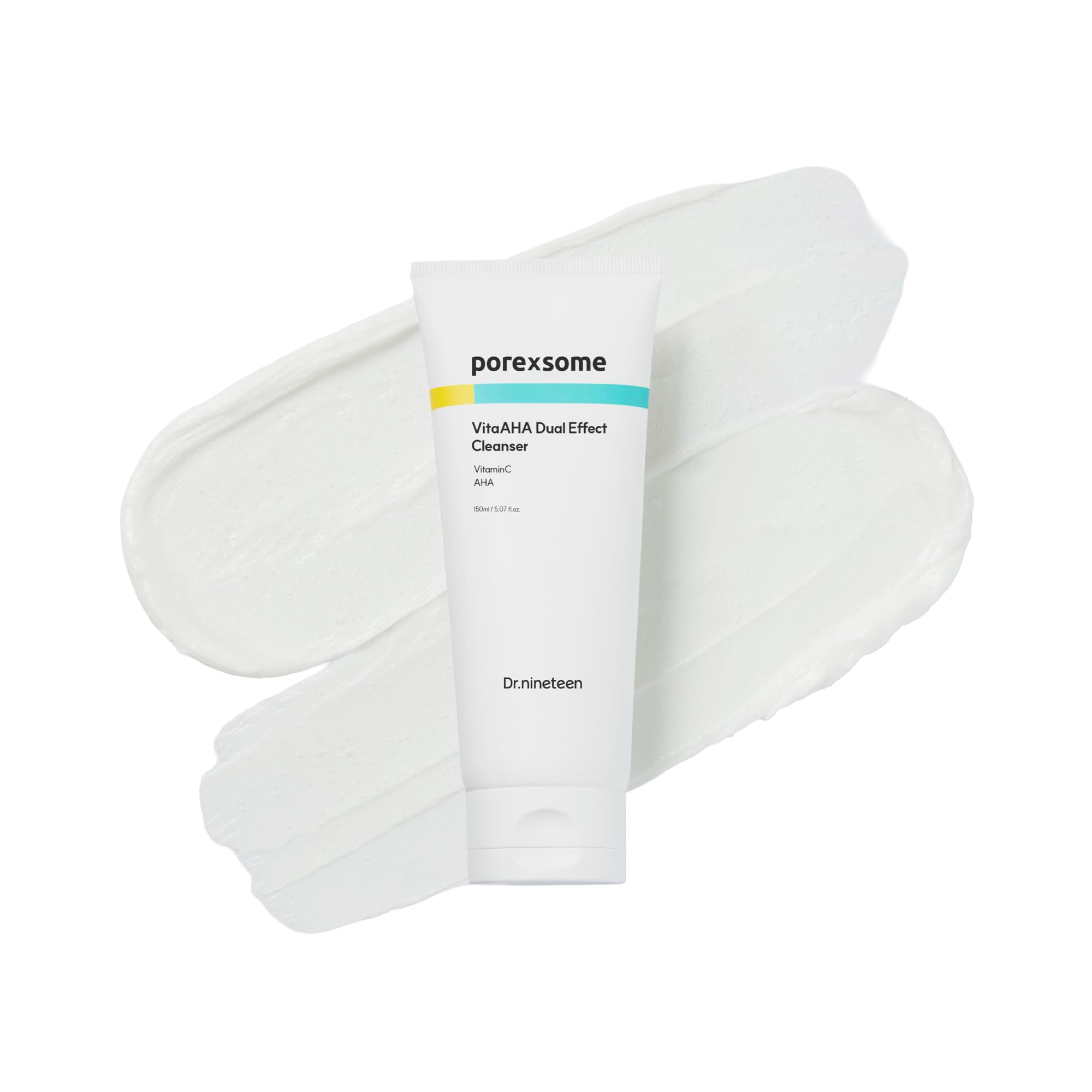 Dr.nineteen Porexsome VitaAHA cleanser bottle for pore tightening and even-toned skin