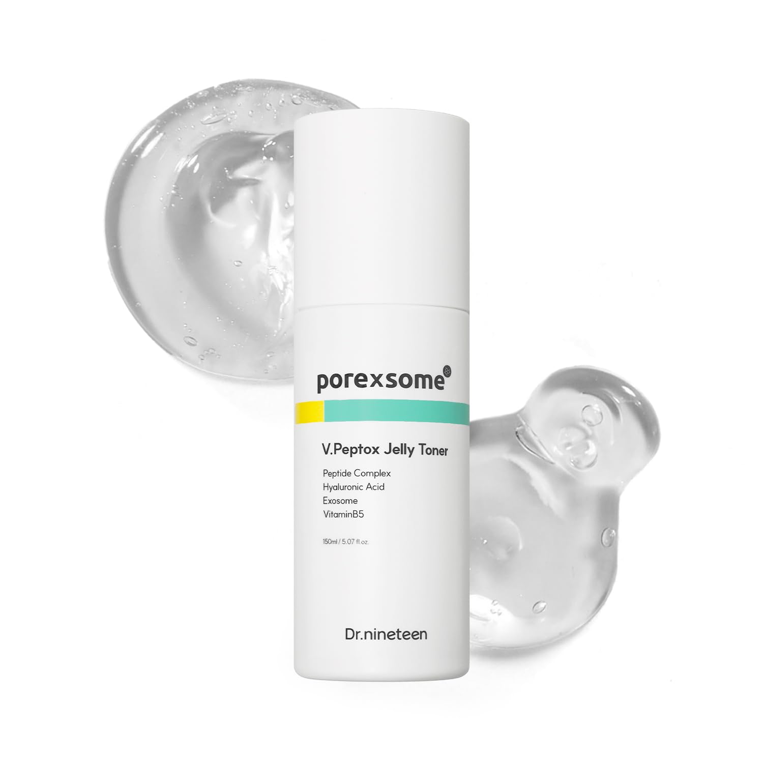 Dr.nineteen V.Peptox Jelly Toner bottle front for pore care