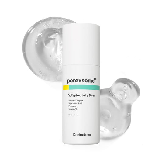 Dr.nineteen V.Peptox Jelly Toner bottle front for pore care