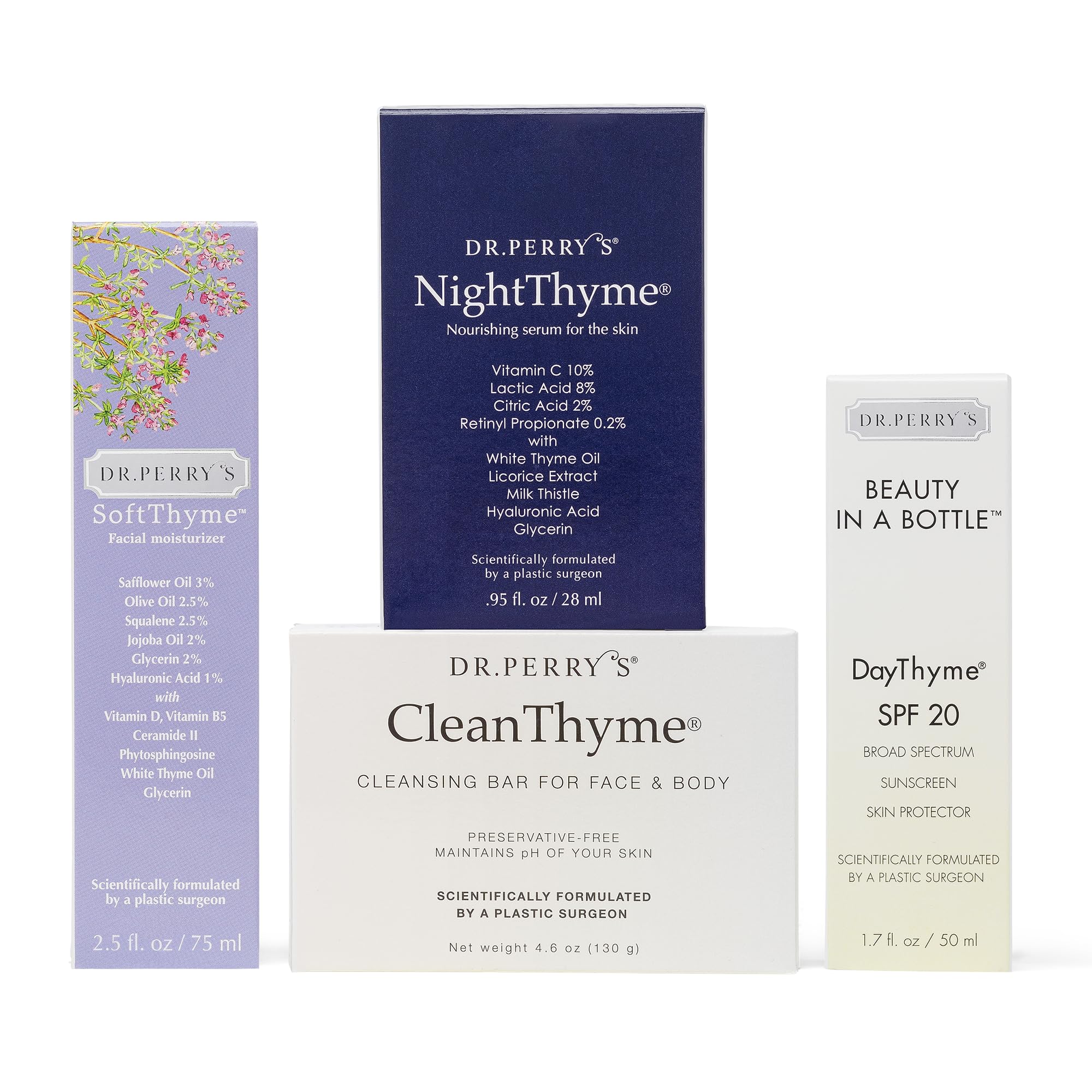 Close-up of thyme, licorice, and milk thistle ingredients