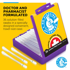 DR. PIERCING AFTERCARE swabs liquid-filled tip ready to cleanse