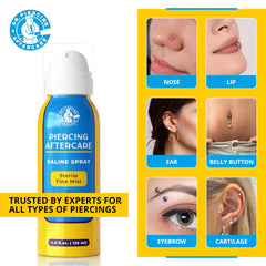 DR. PIERCING AFTERCARE two-ingredient formula: USP water and sodium chloride.