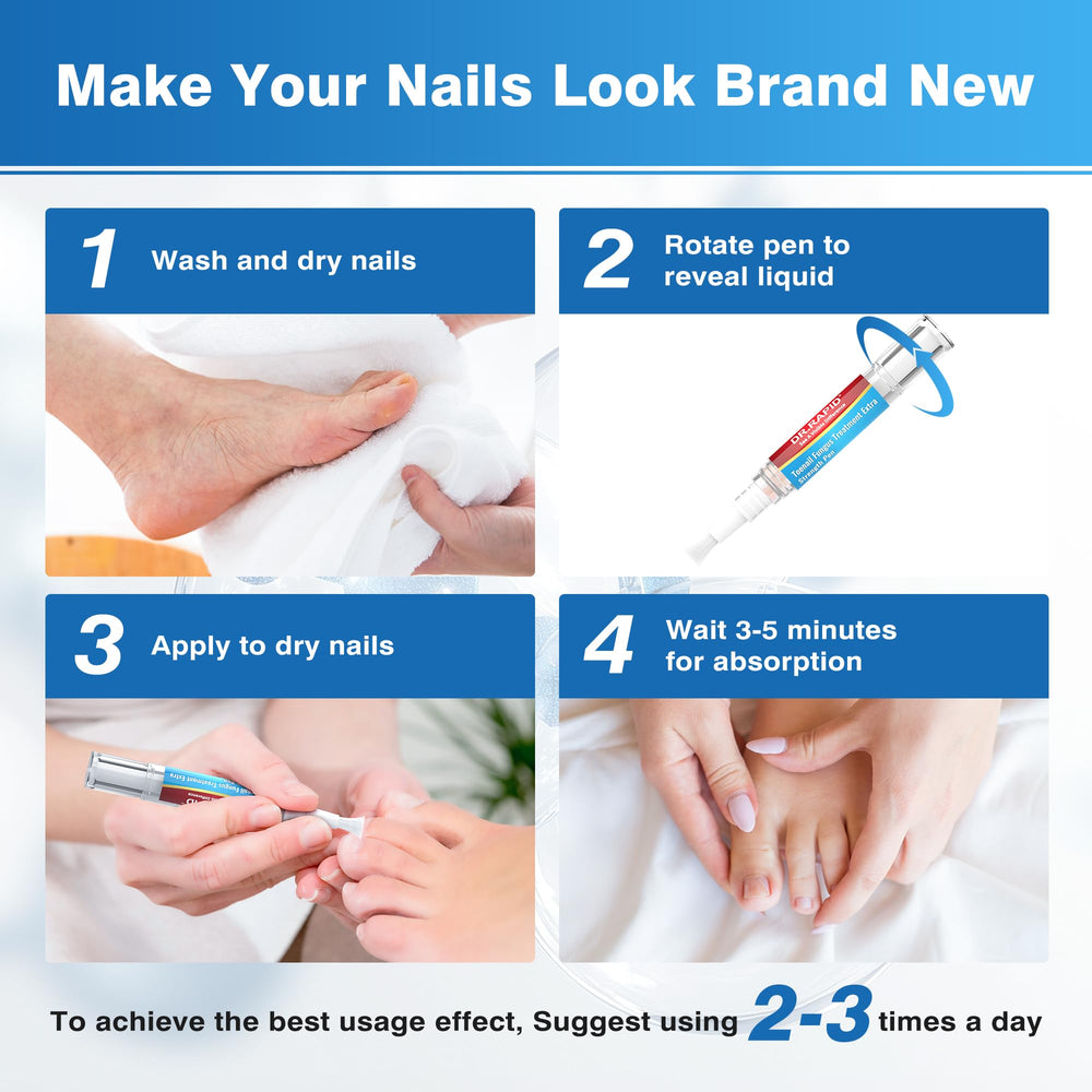 Travel-ready DR.RAPID packaging for quick nail care on trips