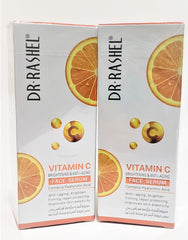 Applying DR.RASHEL serum on cheek for hydration and glow.