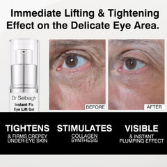 Dr Sebagh Instant Fix Eye Lift Gel absorbs quickly for morning routines.