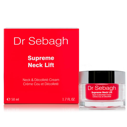 Dr Sebagh Supreme Neck Lift cream texture suggests smoothing and lifting skin