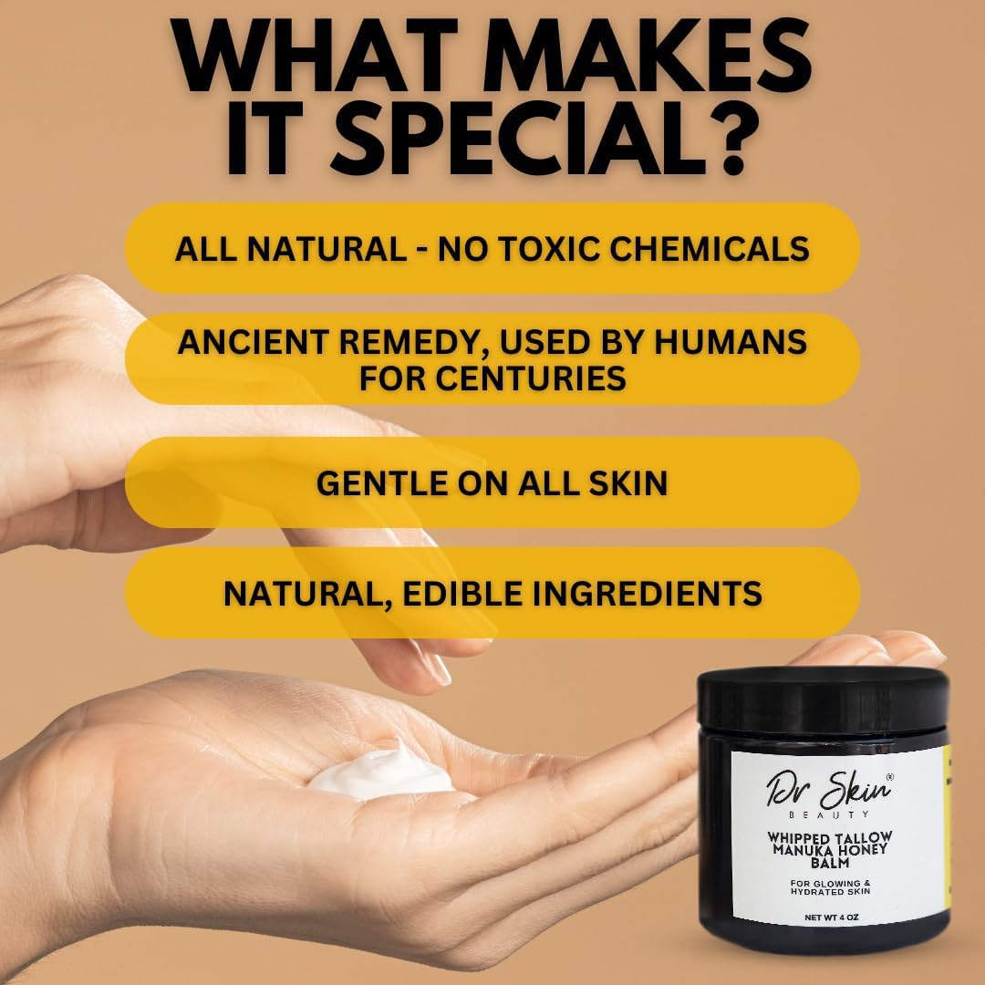 Dr Skin Beauty packaging displaying beeswax and essential oils.
