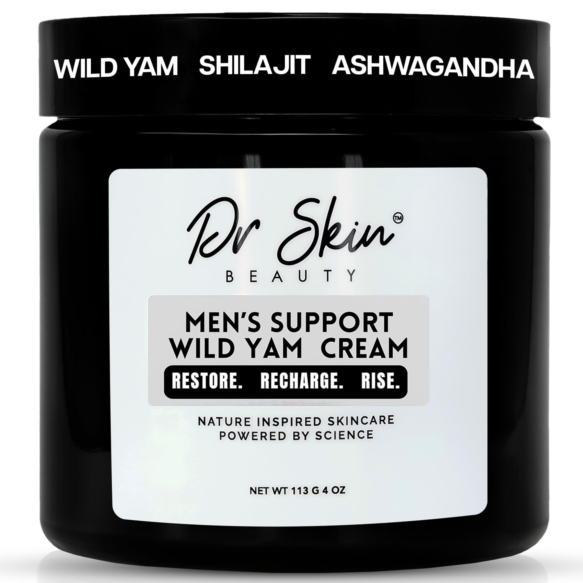 Dr Skin BEAUTY Wild Yam Cream bottle for hormone balance and energy support.