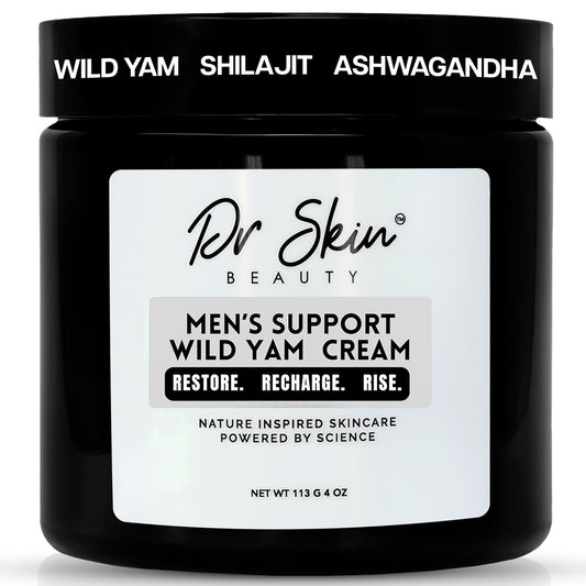 Dr Skin BEAUTY Wild Yam Cream bottle for hormone balance and energy support.