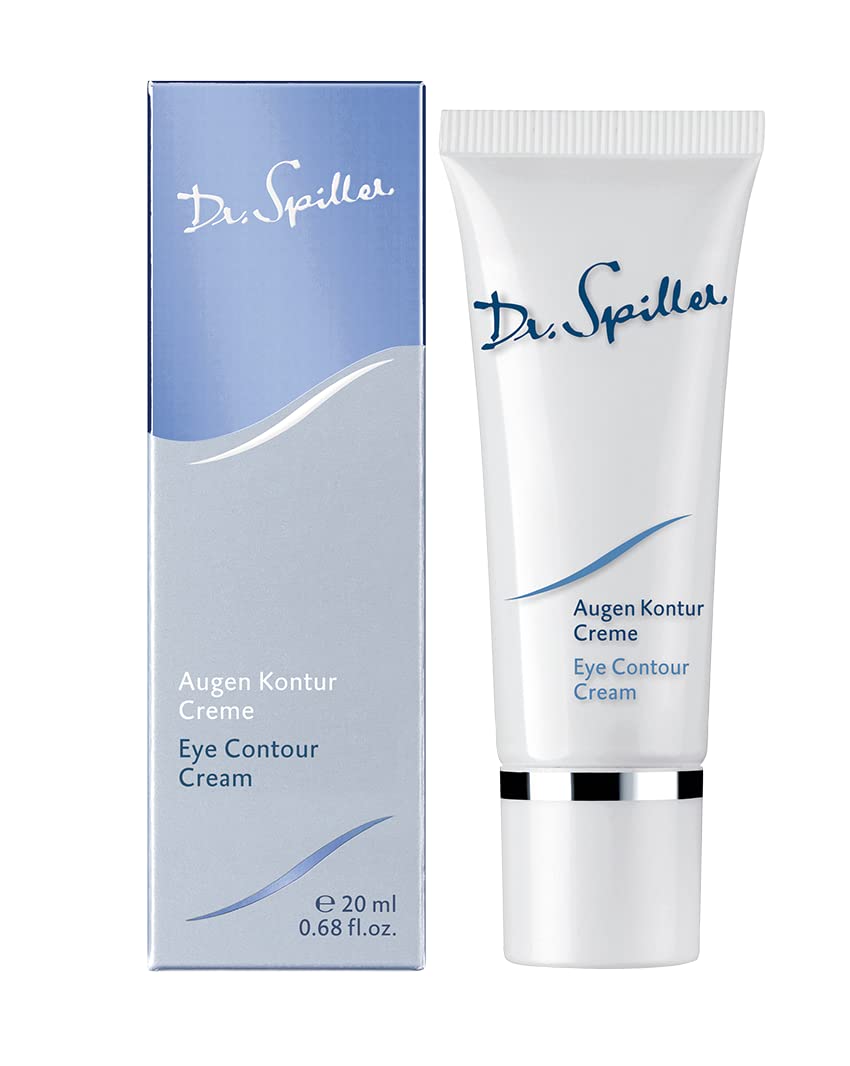 Dr. Spiller Eye Contour Cream tube close-up emphasizing hydrating formula