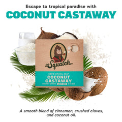 Dr. Squatch Fresh Falls bar with vibrant lather for daily cleansing