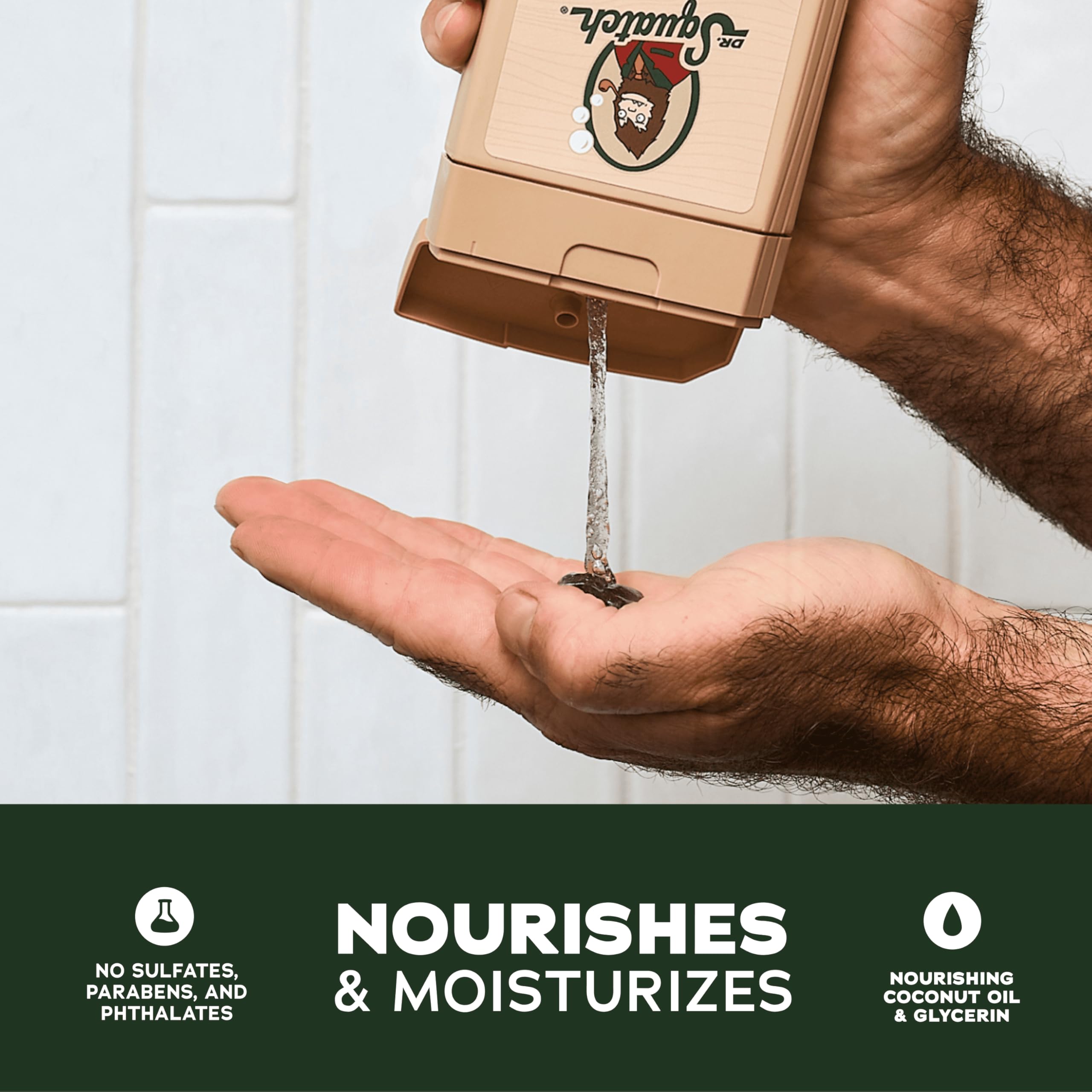 Dr Squatch natural lather with real soap texture