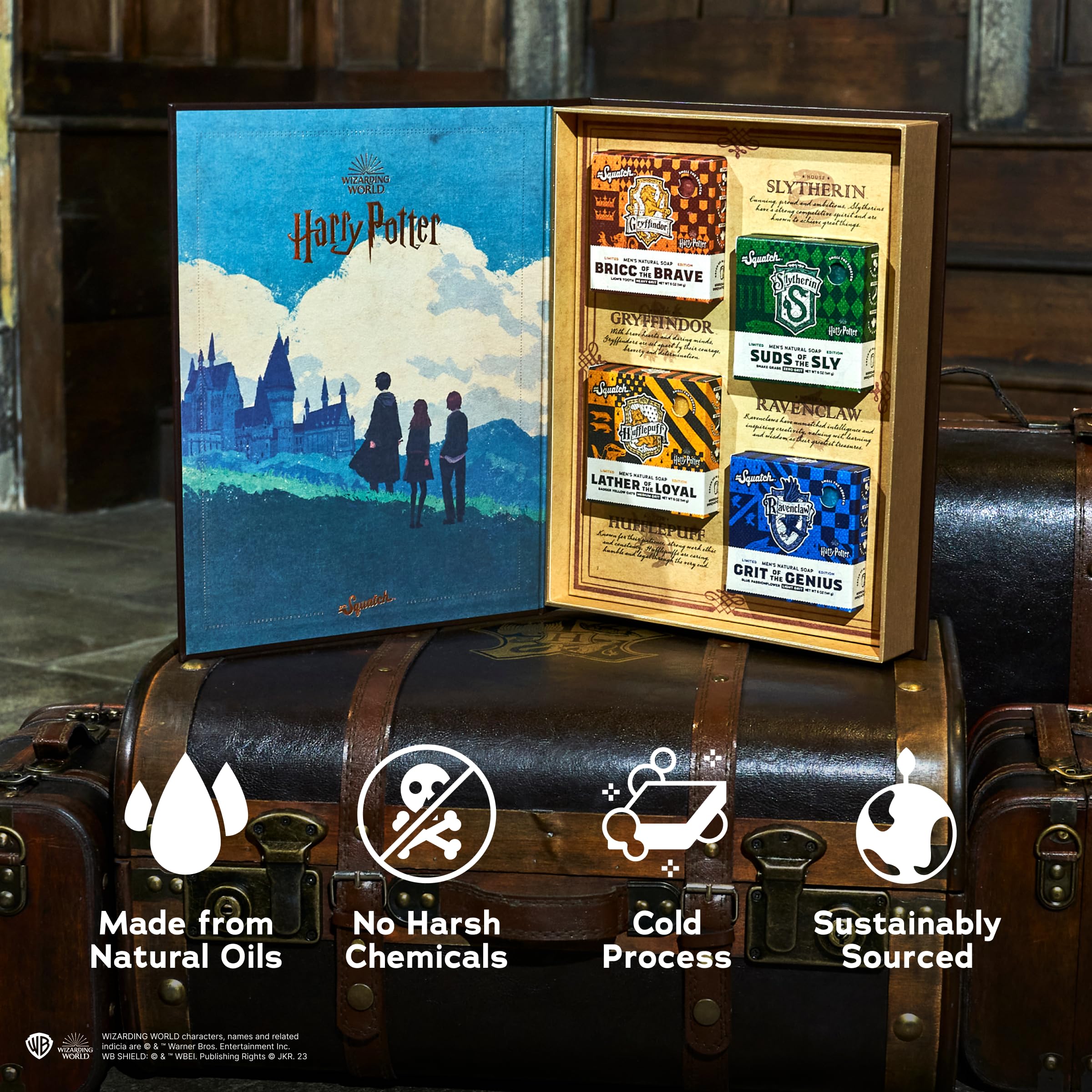 Dr. Squatch Gryffindor soap with bold scent for a refreshing morning wash
