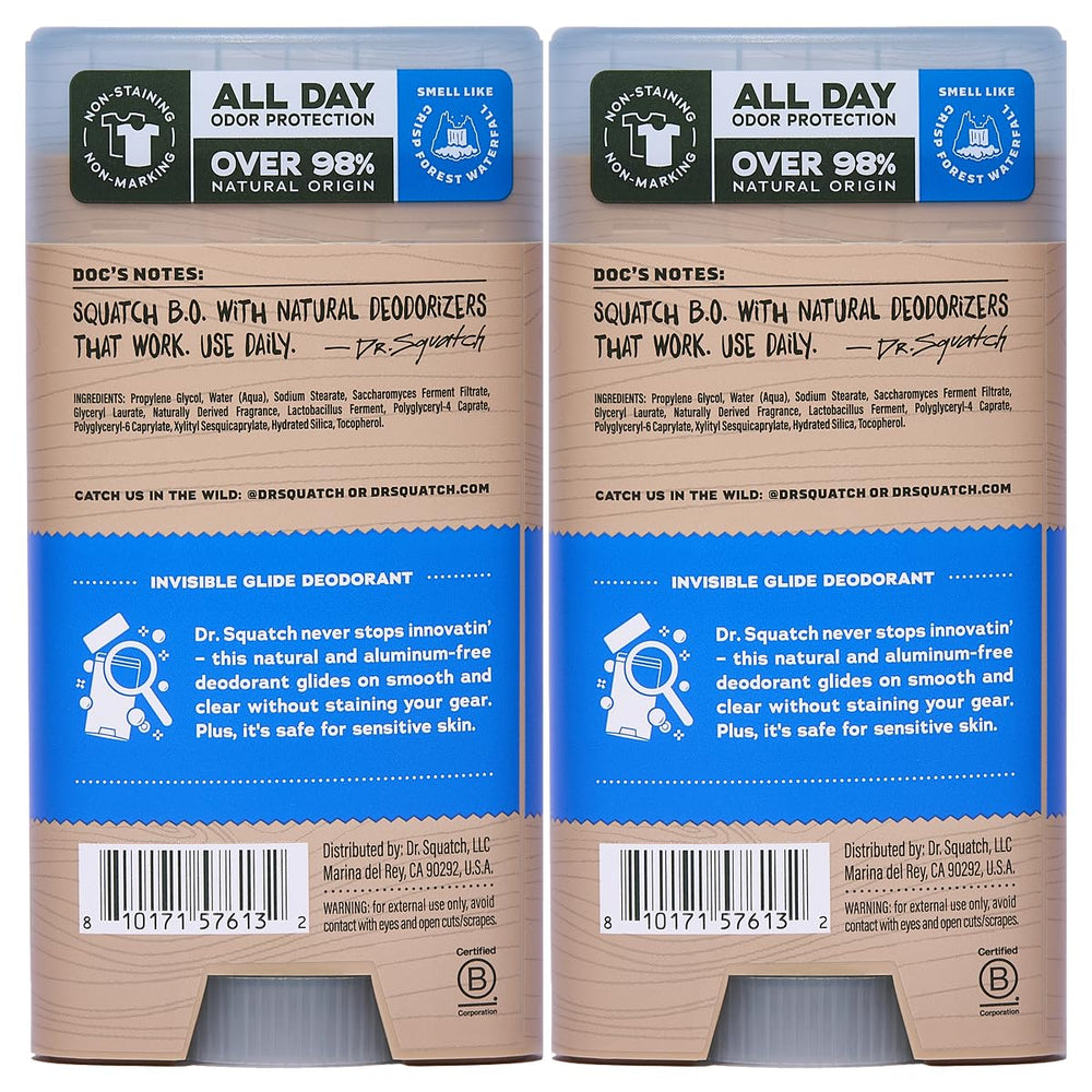 Dr. Squatch Invisible Glide day-wear shot communicates all-day freshness.