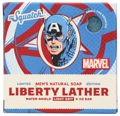 Dr. Squatch Liberty Lather bar front view for a refreshing cleanse.