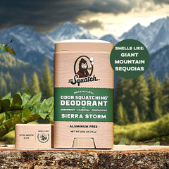 Mountain Meadow scent deodorant stick close-up for outdoorsy freshness