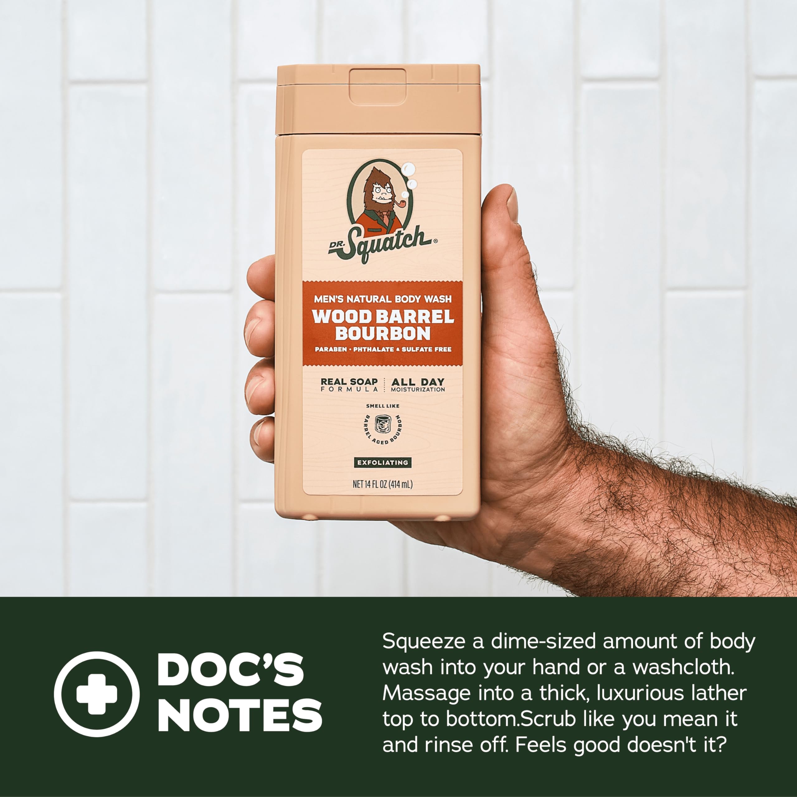 Dr Squatch natural ingredients graphic showing botanical hydrators