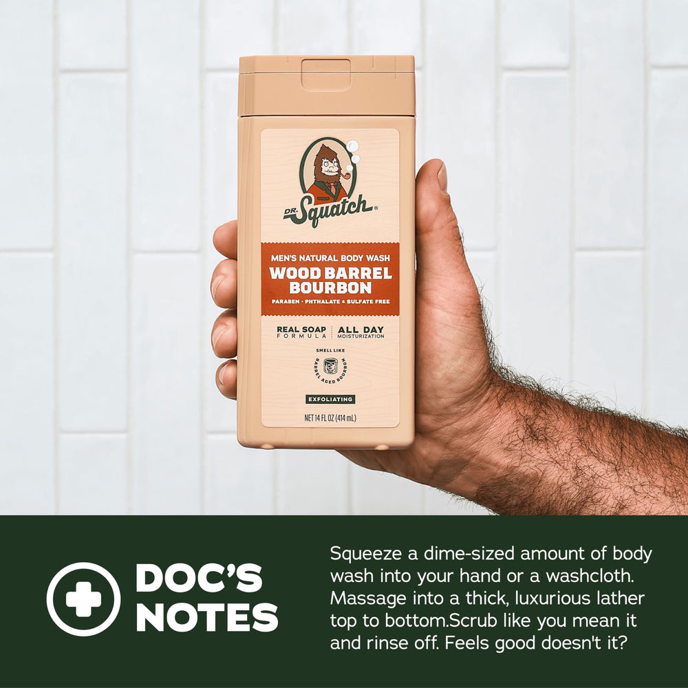 Dr Squatch natural ingredients graphic showing botanical hydrators