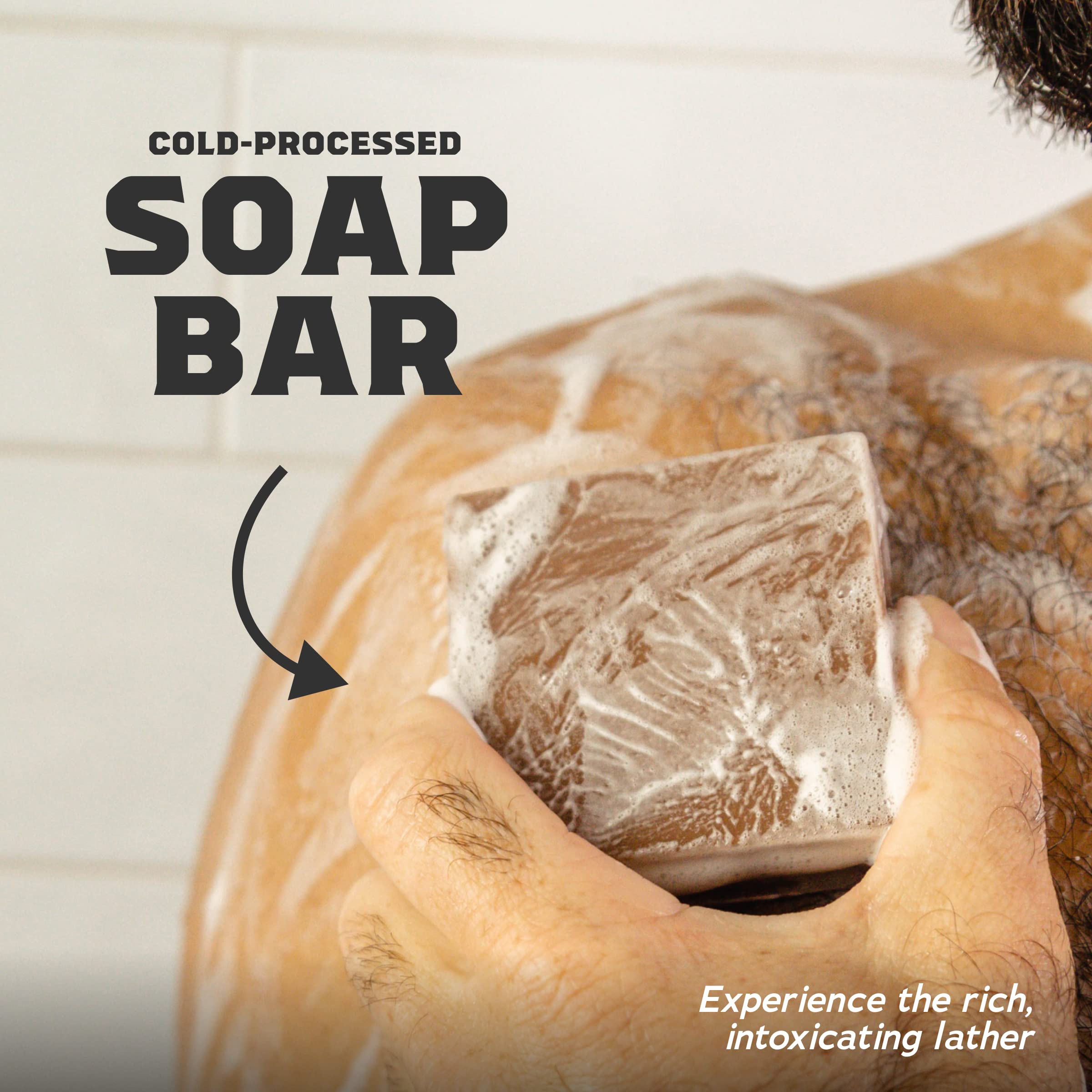 Dr. Squatch natural oils and kaolin clay bar soap nourishing cleanse.