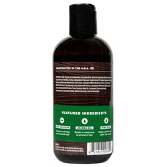 Dr. Squatch Pine Tar Shampoo lather on hand highlights woodsy aroma after workouts.