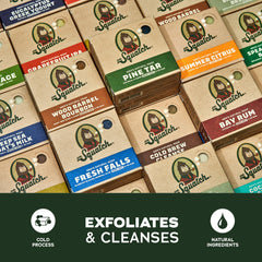 Dr. Squatch Sandalwood Summit bar soap for a rugged, comforting scent.