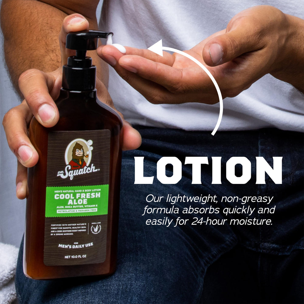 Dr. Squatch shea butter and coconut oil ingredients nourish skin
