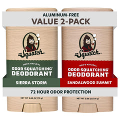 Dr. Squatch Sierra Storm deodorant stick for natural scent and long-lasting odor control