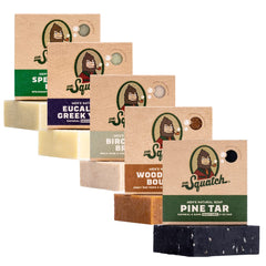 Dr. Squatch Spearmint Basil bar soap for a refreshing shower routine.