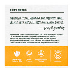 Dr. Squatch Total Moisture bar designed for men with natural nourishment