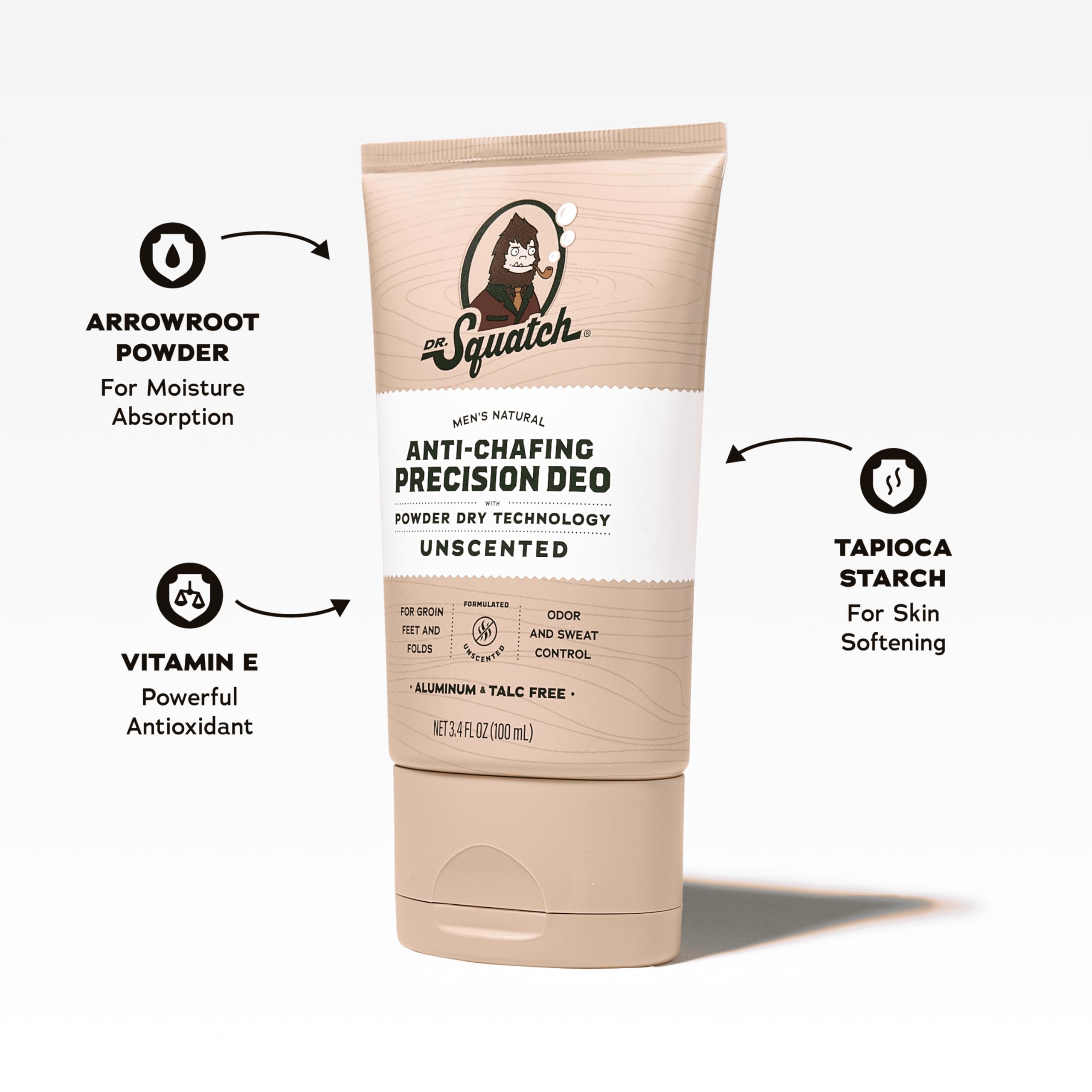 Dr. Squatch Whole Body Deodorant 2-pack box emphasizes value and travel readiness.