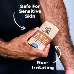 Dr. Squatch Wood Barrel Bourbon scent detail emphasizes warm, masculine aroma.