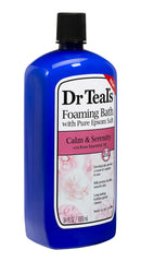 Dr. Teal's 3 lb pure Epsom salt pack eases muscle aches during soak.