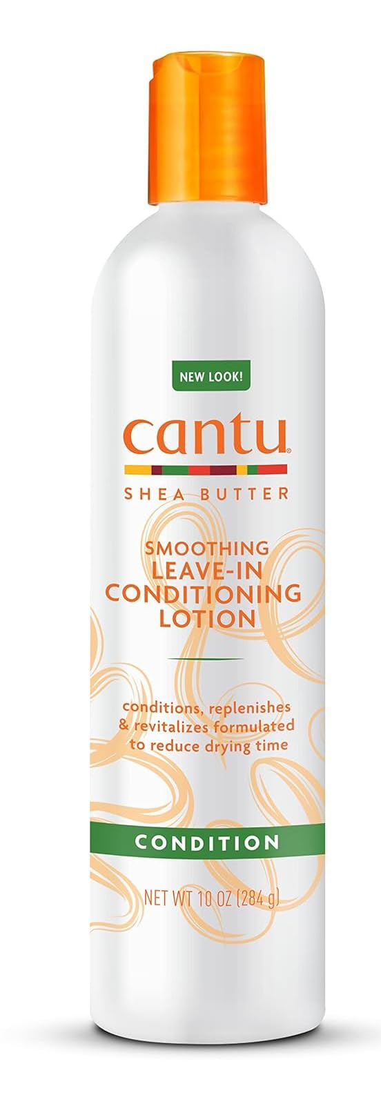 Dr Teal's Cantu smoothing leave-in bottle close-up showing lightweight moisture for frizz control