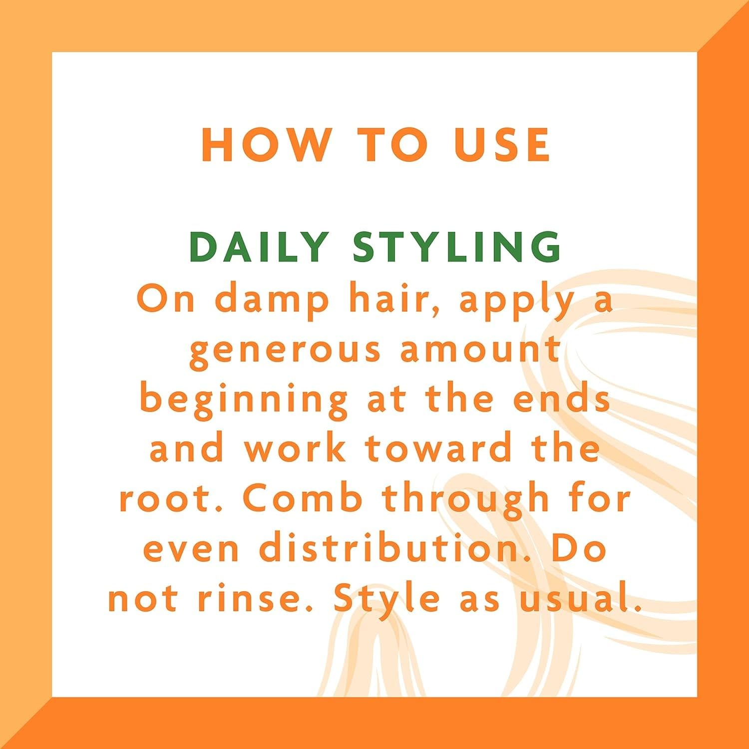 Dr Teal's Cantu smoothing leave-in bottle beside frizz-free hair on model