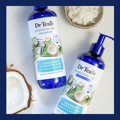Dr Teal's formula blends essential oils and proteins for nourishment.