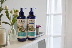Dr Teal's tropical coconut scent enhances your daily conditioning ritual.
