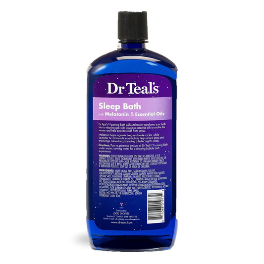 Dr Teal's Coconut Oil Foaming Bath bottle nourishes skin and soothes irritation