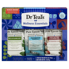 Dr Teal's eucalyptus-spearmint epsom salt bag with invigorating scent for relaxation.