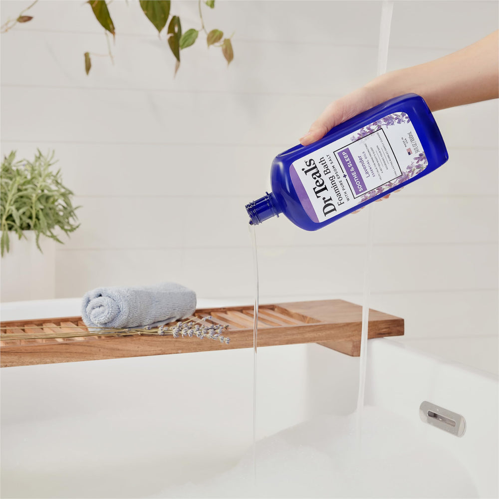 Mix Dr Teal's salt with body wash to exfoliate skin