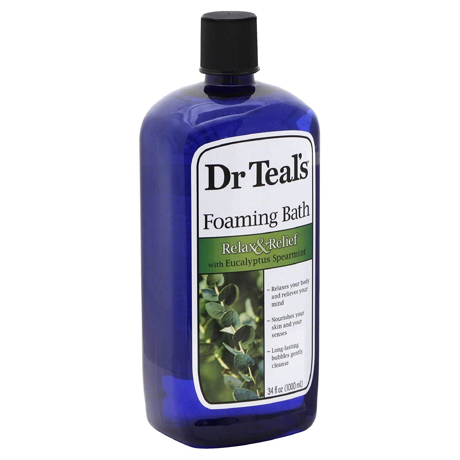Dr Teal's Melatonin Foaming Bath bottle promotes relaxation for an easier wind-down.