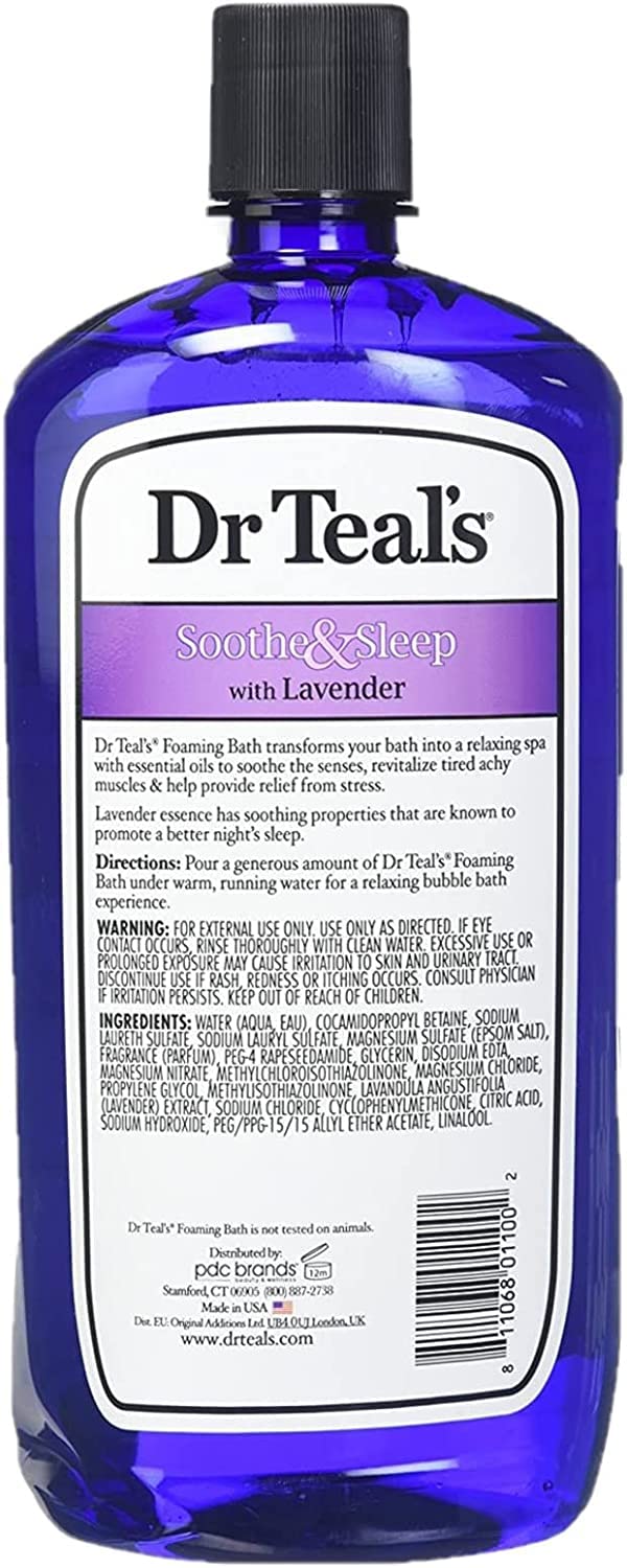 Dr Teal's Gift Set showing two 34 oz bottles totaling 68 oz for bath time