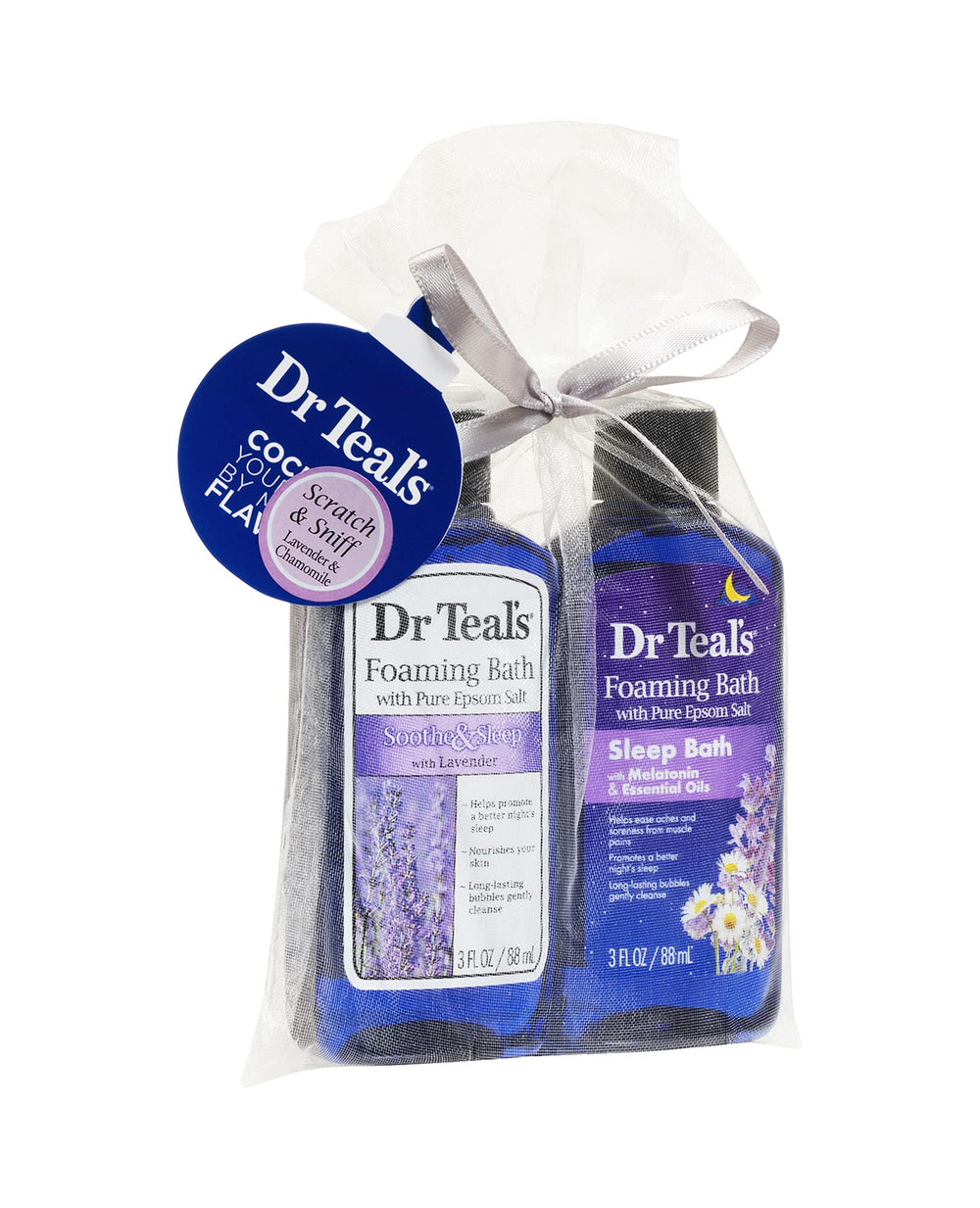 Dr Teal's holiday gift pack front image showcases a spa-inspired gift set.