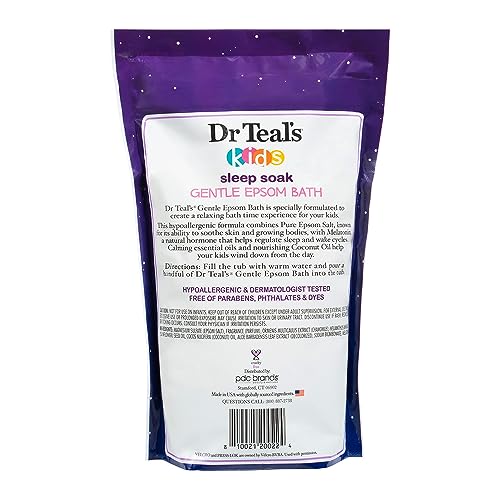 Dr Teal's Kids Gentle Epsom Bath dosing measure—easy nightly use