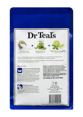 Dr Teal's label and aroma closeup emphasizes soothing lavender and comforting scent.