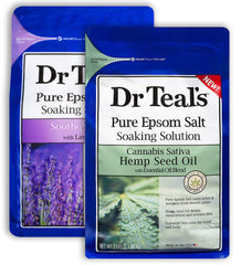 Dr Teal's Lavender Epsom Salt bags promote calm and restful sleep.