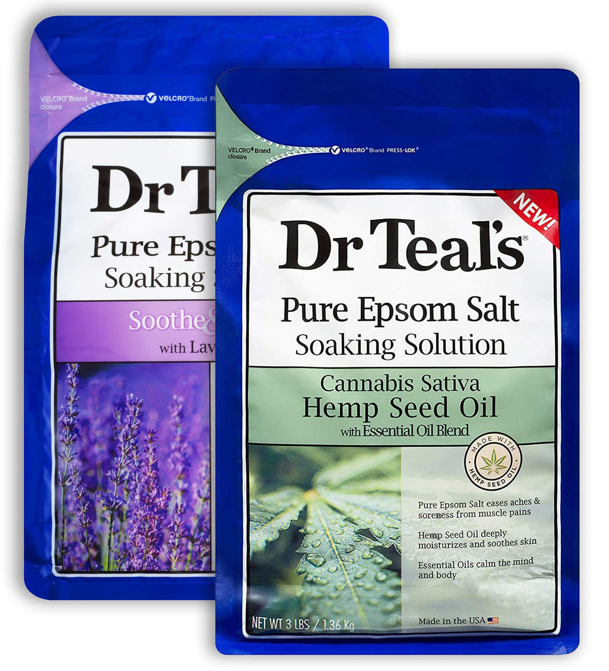 Dr Teal's Lavender Epsom Salt bath for peaceful nights and muscle relief.