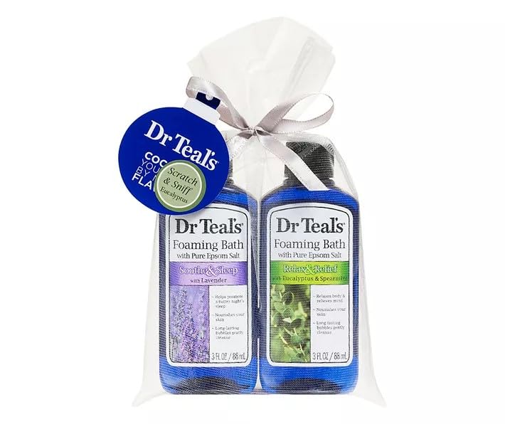 Dr Teal's Lavender Foam Bath for a relaxing, aromatic soak.