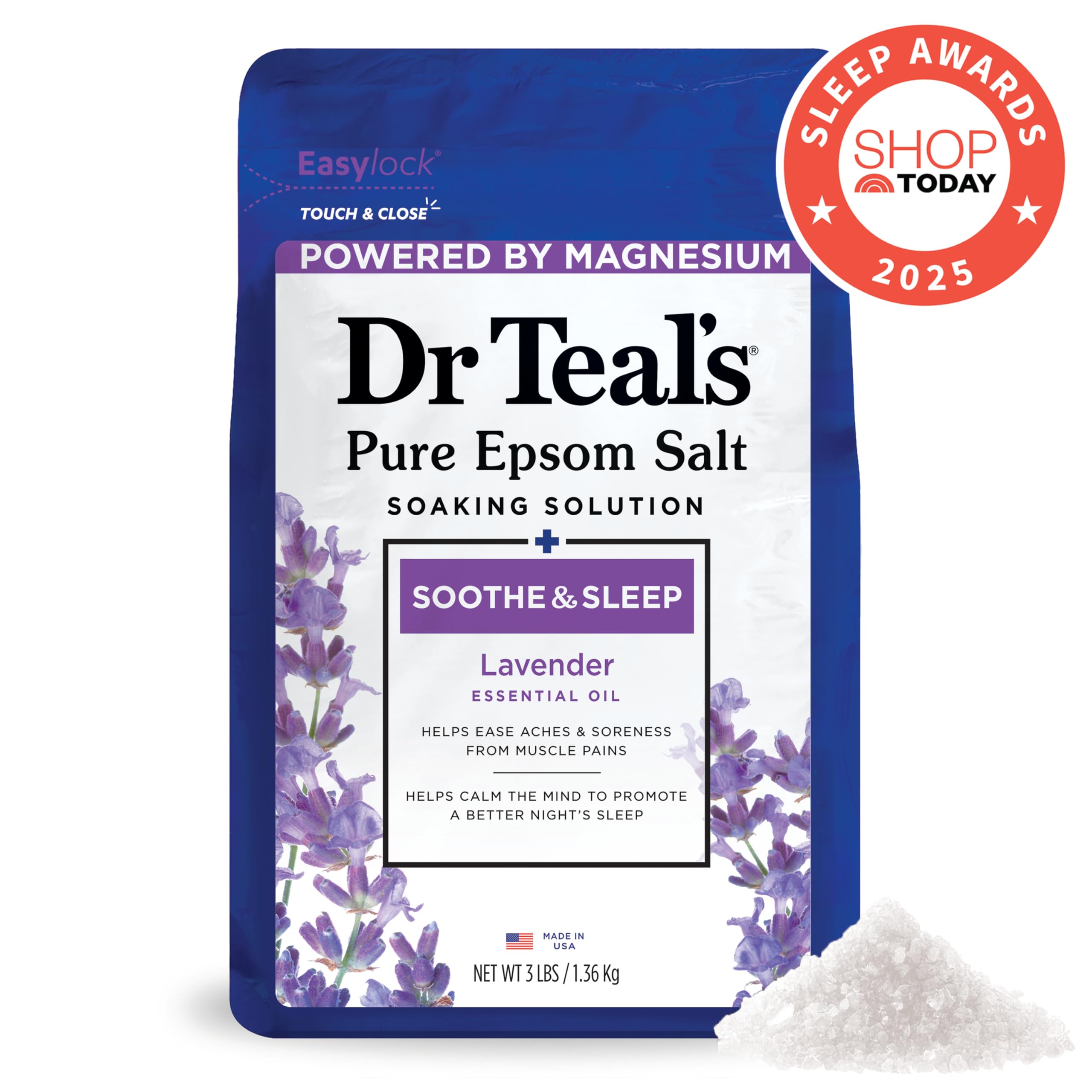 Dr Teal's lavender foaming bath bottle ready to create a relaxing lather