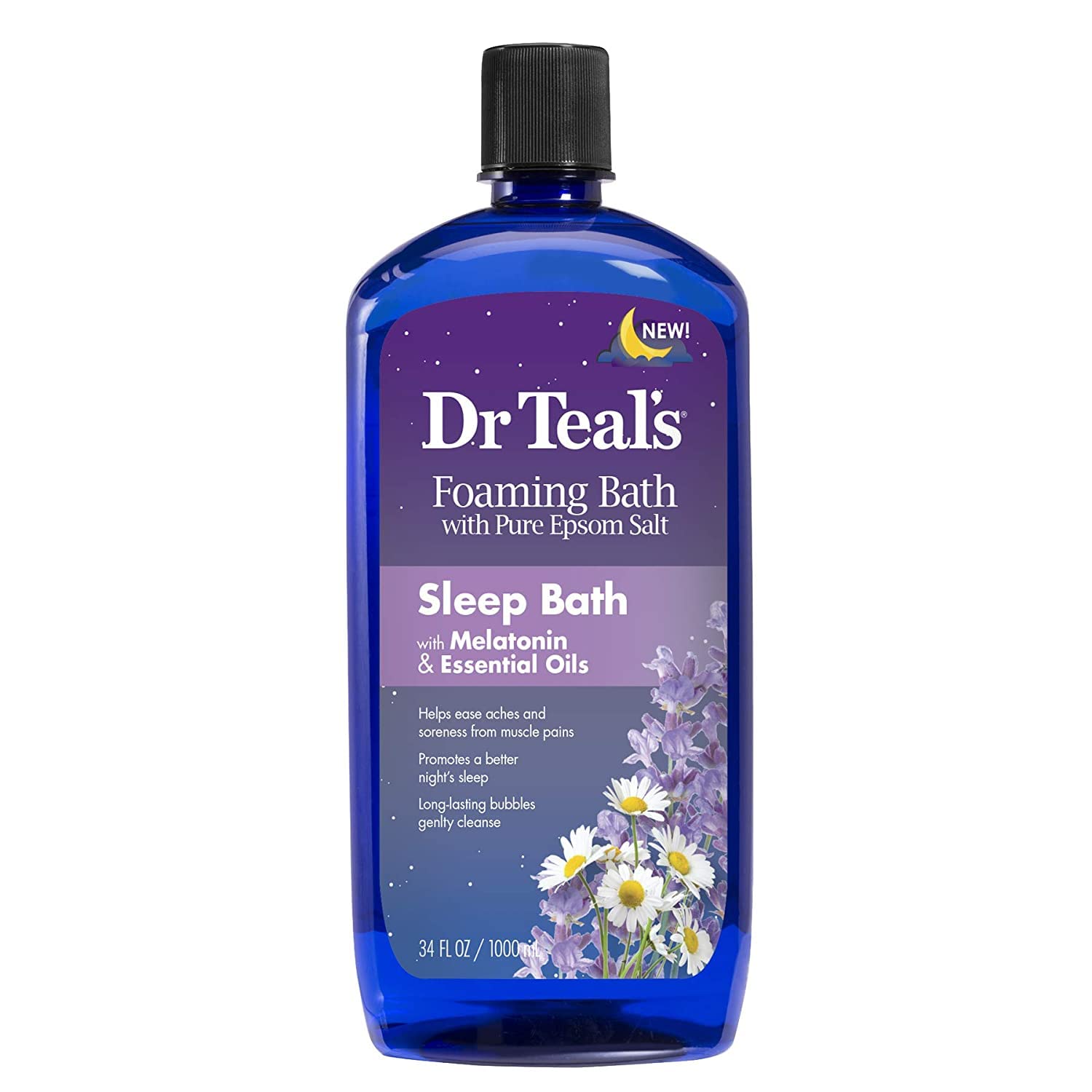 Dr Teal's Sleep Lotion nourishes skin after a calming bath.