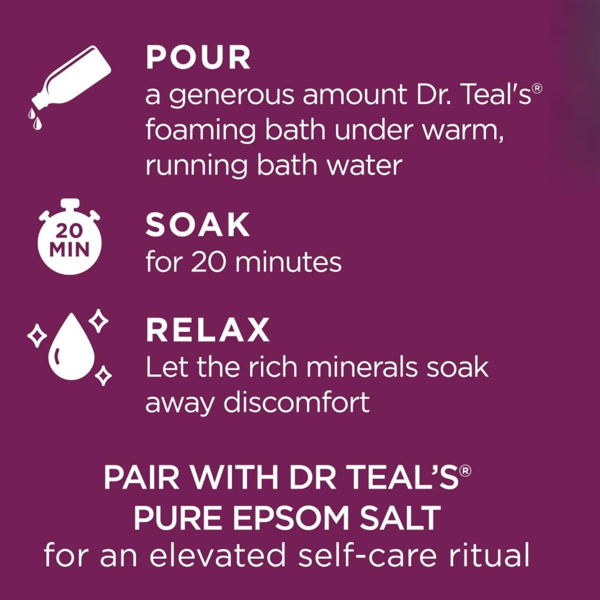 Dr Teal's set invites a relaxing bath ritual with mineral-rich soak.
